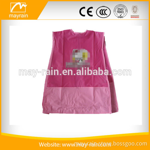 2016 pink new design pvc school apron